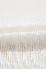 White Lightweight V Neck Button Front Bell Sleeve Cardigan Sweater Cardigans JT's Designer Fashion