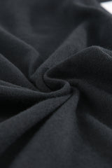 Black Solid Color Open-Front Buttons Cardigan Sweaters & Cardigans JT's Designer Fashion