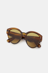 Polycarbonate Frame Cat-Eye Sunglasses Brown One Size Home Accessories JT's Designer Fashion