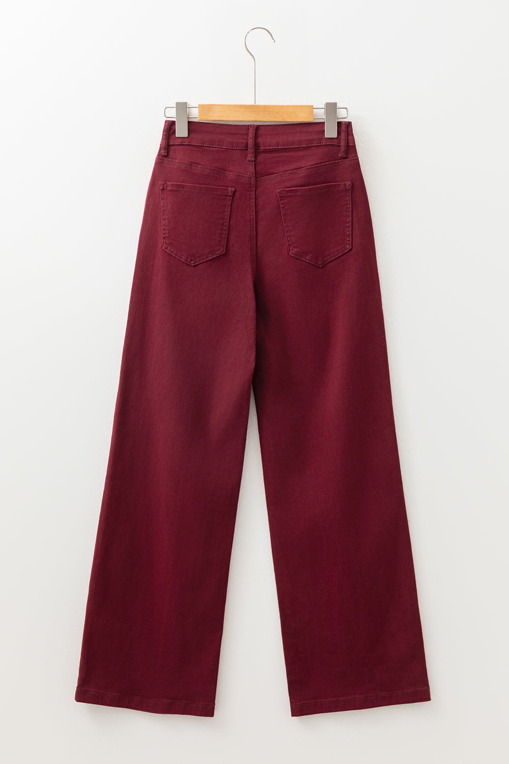 Red Dahlia Loose Straight High Waist Solid Color Jeans Jeans JT's Designer Fashion