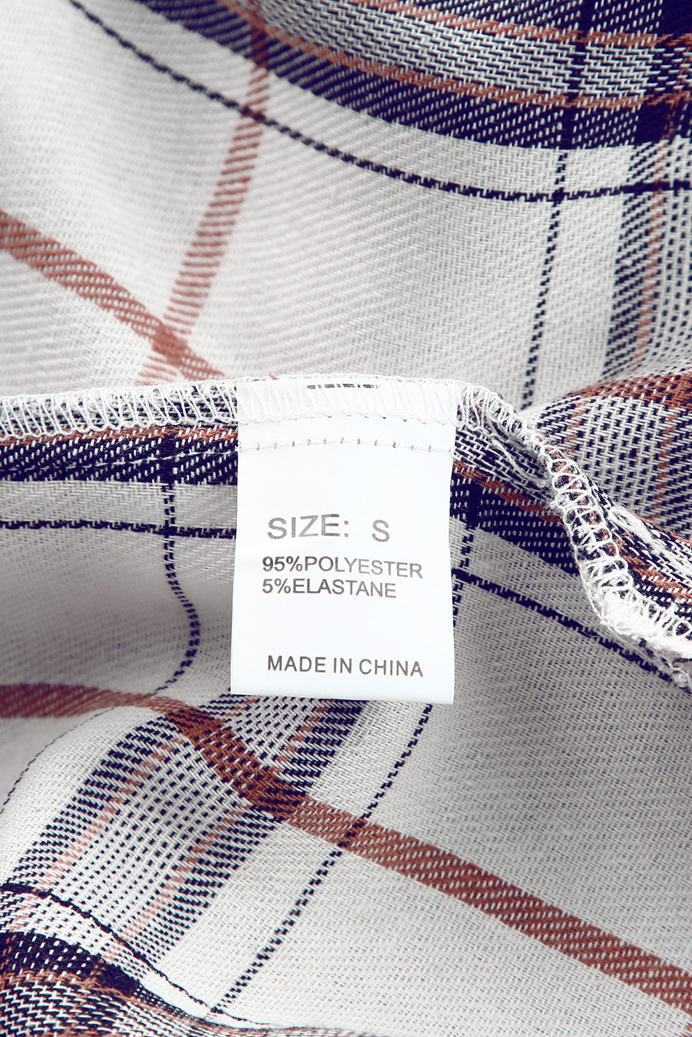 White Oversized Plaid Pattern Shacket with Slits Plaid Shackets JT's Designer Fashion