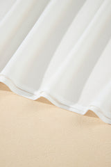 White Spaghetti Straps High Waist Elegant Long Dress Maxi Dresses JT's Designer Fashion