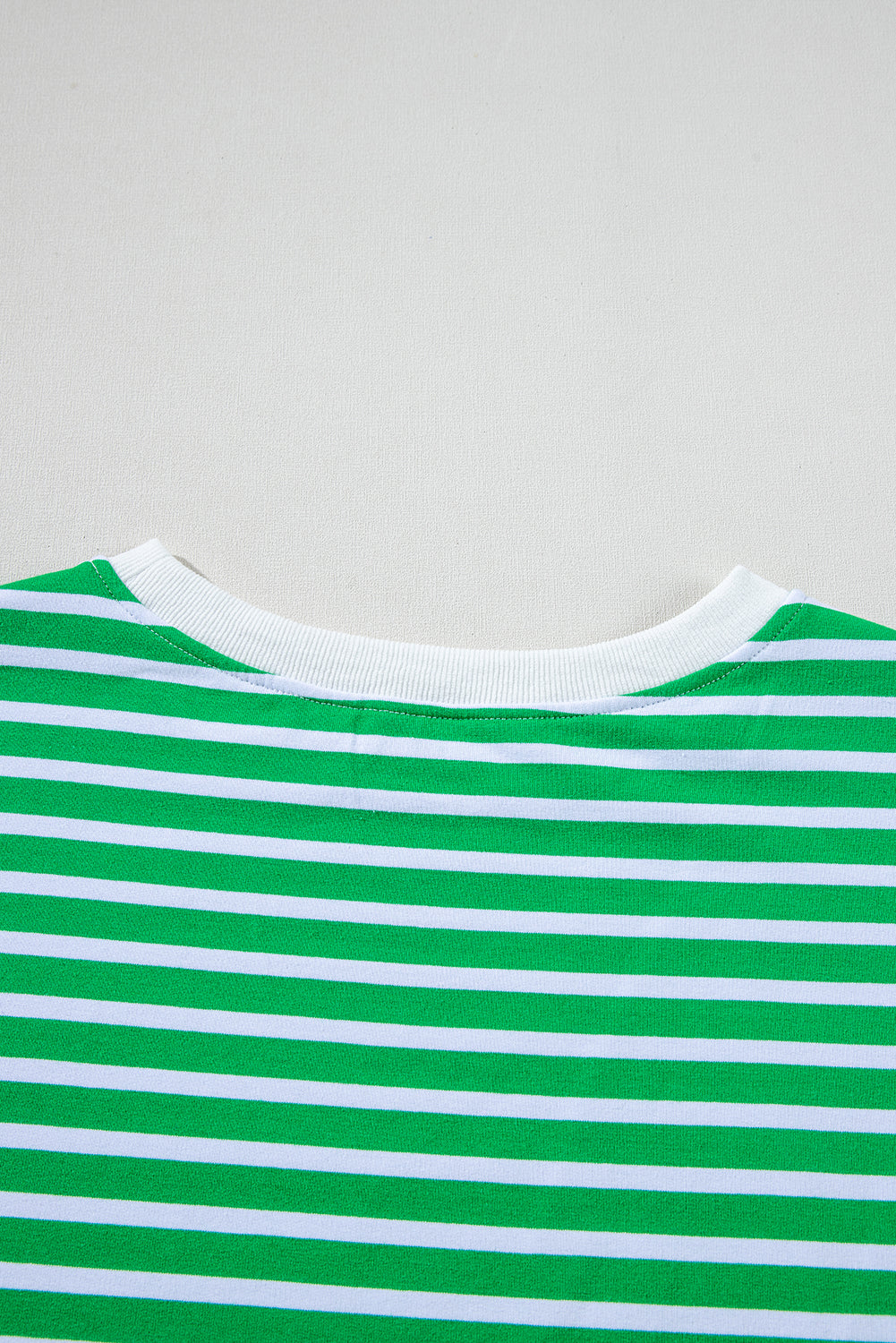 Dark Green Striped Cap Sleeve Tee and Shorts Set Short Sets JT's Designer Fashion