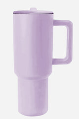 Orchid Petal Frosted Stainless Handle Large Vacuum Cup with Straw 40oz Tumblers JT's Designer Fashion