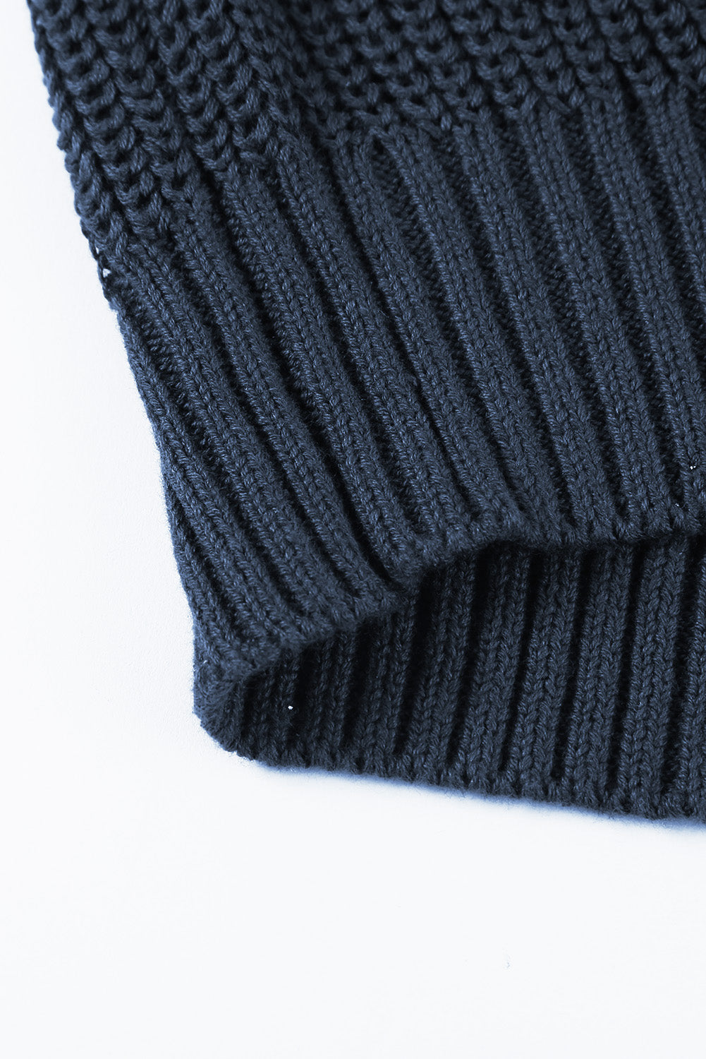Dark Blue Dew Shoulder Juliette Knitted Sweater Sweaters & Cardigans JT's Designer Fashion