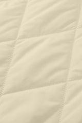 Beige Quilted Snap Button Hooded Coat Coats JT's Designer Fashion