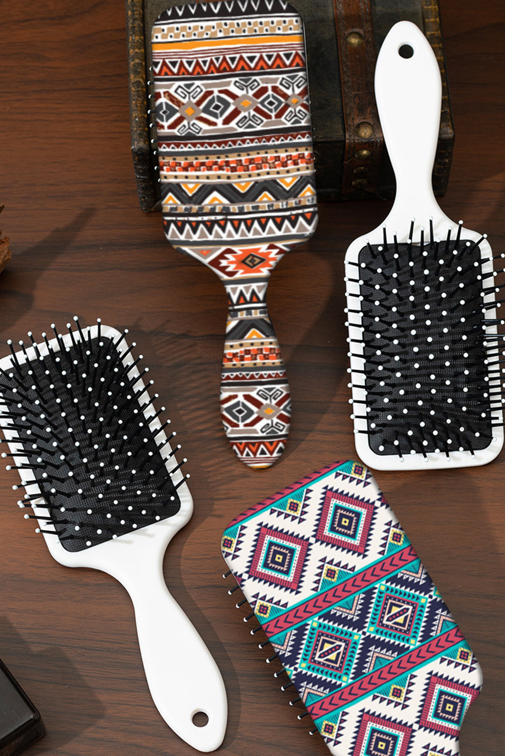 Elmwood Western Geometric Pattern Anti-Static Air Cushion Comb Other Accessories JT's Designer Fashion