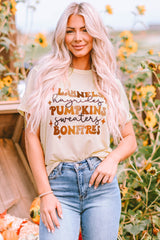Khaki Flannels Hayrides Pumpkins Sweaters Bonfires Tee Graphic Tees JT's Designer Fashion