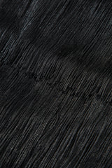 Black Tiered Fringe Trimmed Mini Skirt Skirts & Petticoat JT's Designer Fashion
