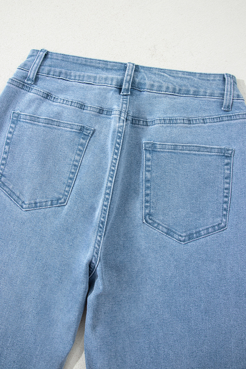 Myosotis Acid Washed High Rise Cropped Wide Leg Jeans Jeans JT's Designer Fashion