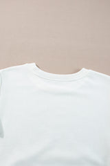 White French Terry Color Block Long Sleeve Top Long Sleeve Tops JT's Designer Fashion