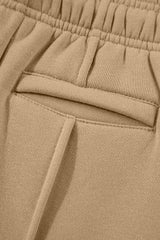 Smoke Gray Exposed Seam Drawstring High Waist Wide Leg Pants Pants & Culotte JT's Designer Fashion