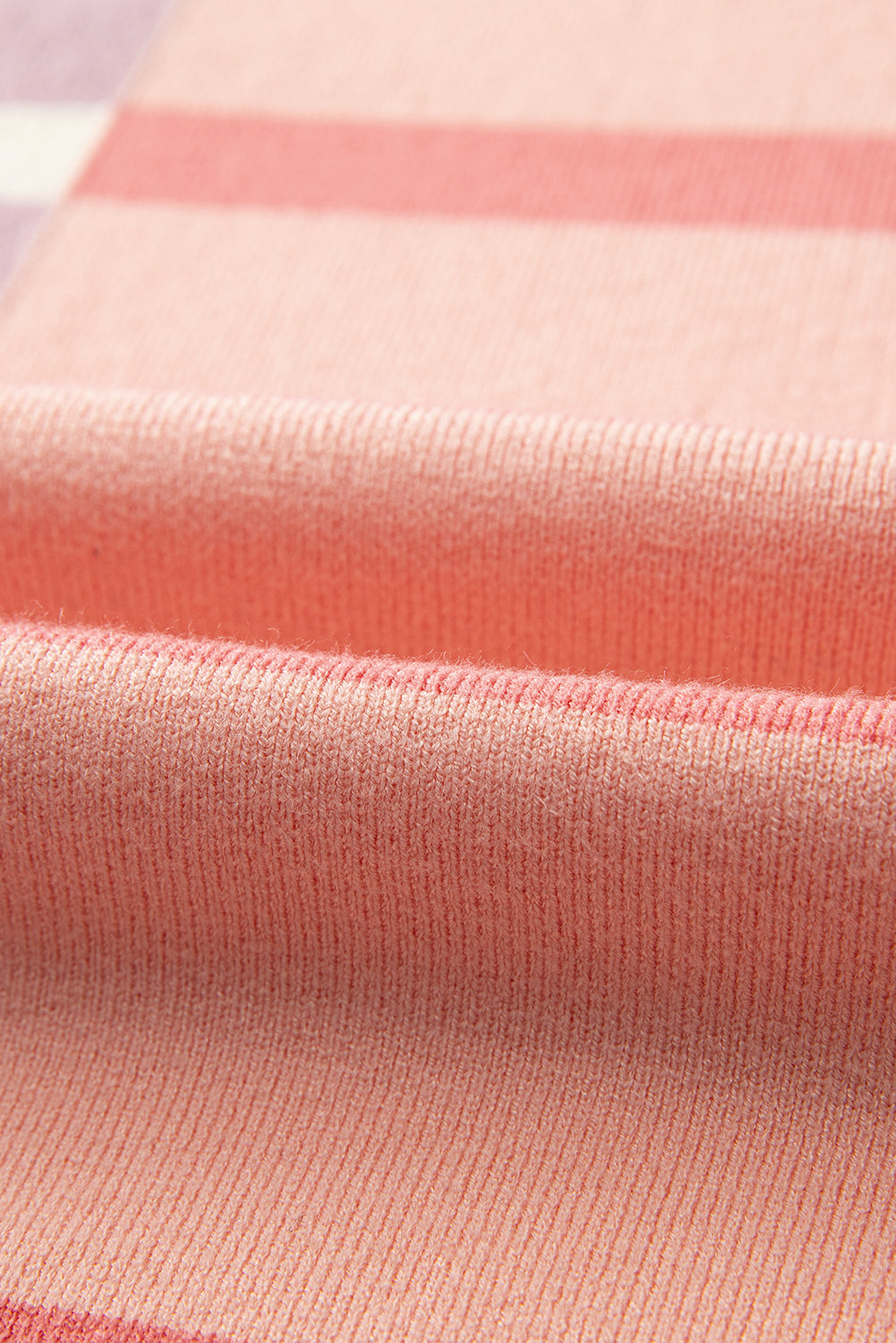 Pink Stripe Colorblock Oversized Sweater Sweaters JT's Designer Fashion