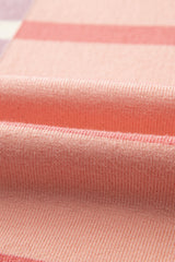 Pink Stripe Colorblock Oversized Sweater Sweaters JT's Designer Fashion
