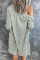 Solid Color Open-Front Buttons Cardigan Sweaters & Cardigans JT's Designer Fashion