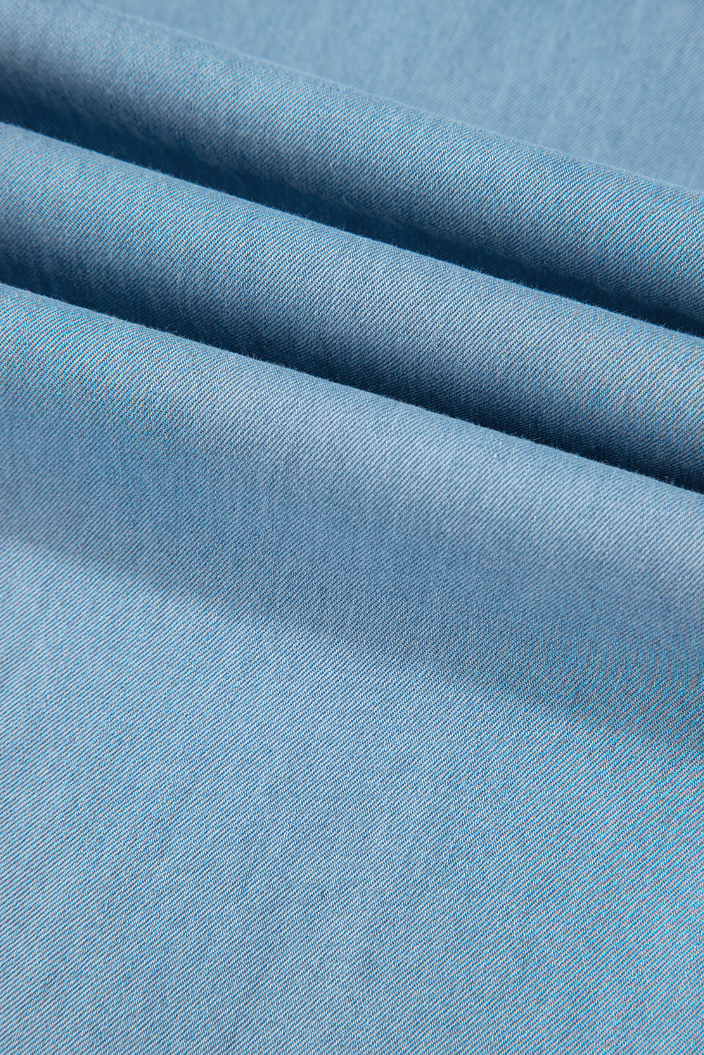 Myosotis Light Wash Raw Hem Ruffled Wide Leg Jeans Jeans JT's Designer Fashion
