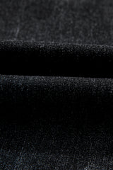 Carbon Grey Mineral Wash Raw Hem High Waist Flared Jeans Jeans JT's Designer Fashion