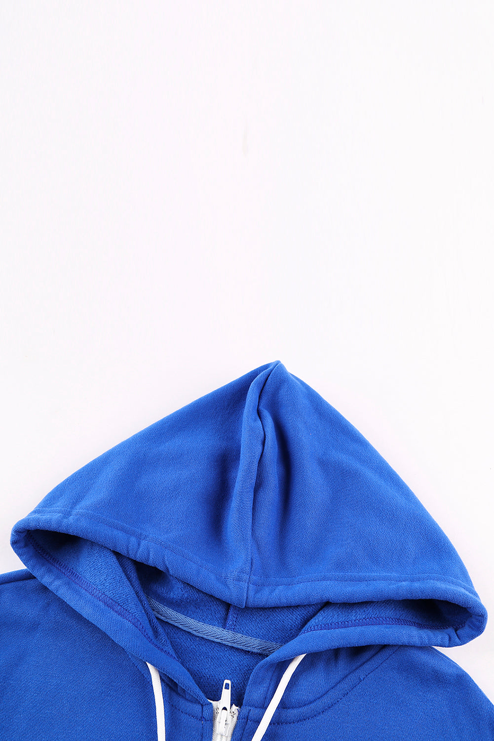 Blue Zip-up Hoodie Jacket Sweatshirts & Hoodies JT's Designer Fashion