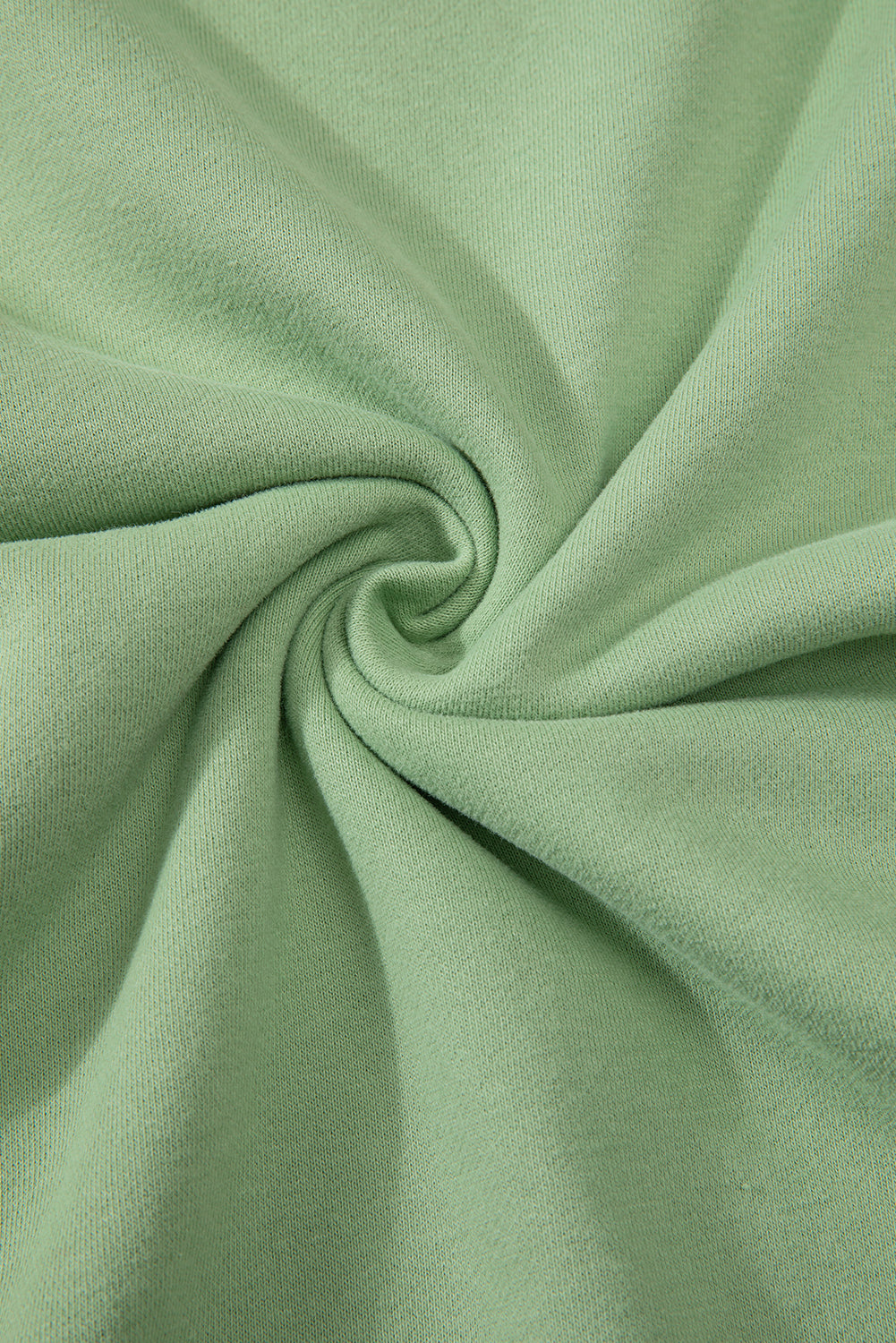 Smoke Green Solid Fleece Lined Drop Shoulder Terry Sweatshirt Sweatshirts & Hoodies JT's Designer Fashion