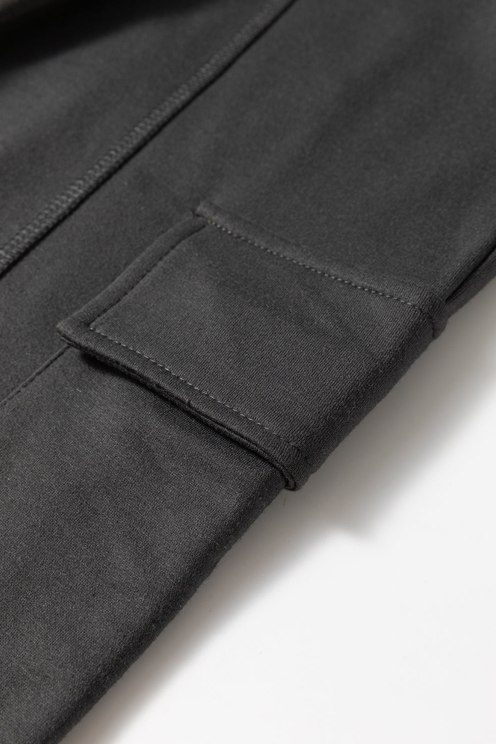 Carbon Grey Cargo Pockets Drawstring Sweatpants Pants & Culotte JT's Designer Fashion