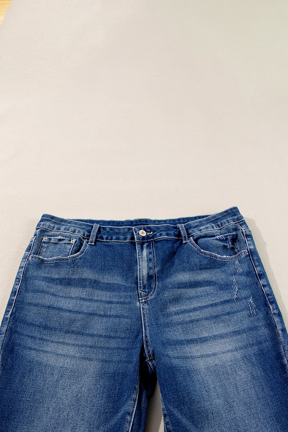 Dirty blue Plus Size High Waist Side Slits Flare Jeans Plus Size Bottoms JT's Designer Fashion