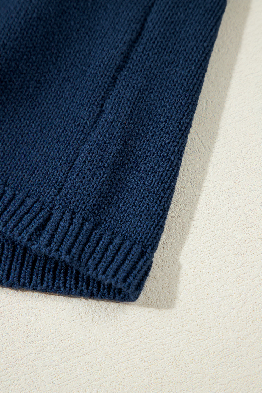 Sail Blue Star Pattern Drop Shoulder Knitted Sweater Sweaters JT's Designer Fashion
