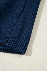 Sail Blue Star Pattern Drop Shoulder Knitted Sweater Sweaters JT's Designer Fashion