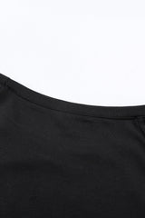 Leopard Insert Black Sweatshirt Sweatshirts & Hoodies JT's Designer Fashion