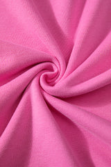Bonbon Solid O Neck High Low Hem Pullover Sweatshirt Sweatshirts & Hoodies JT's Designer Fashion