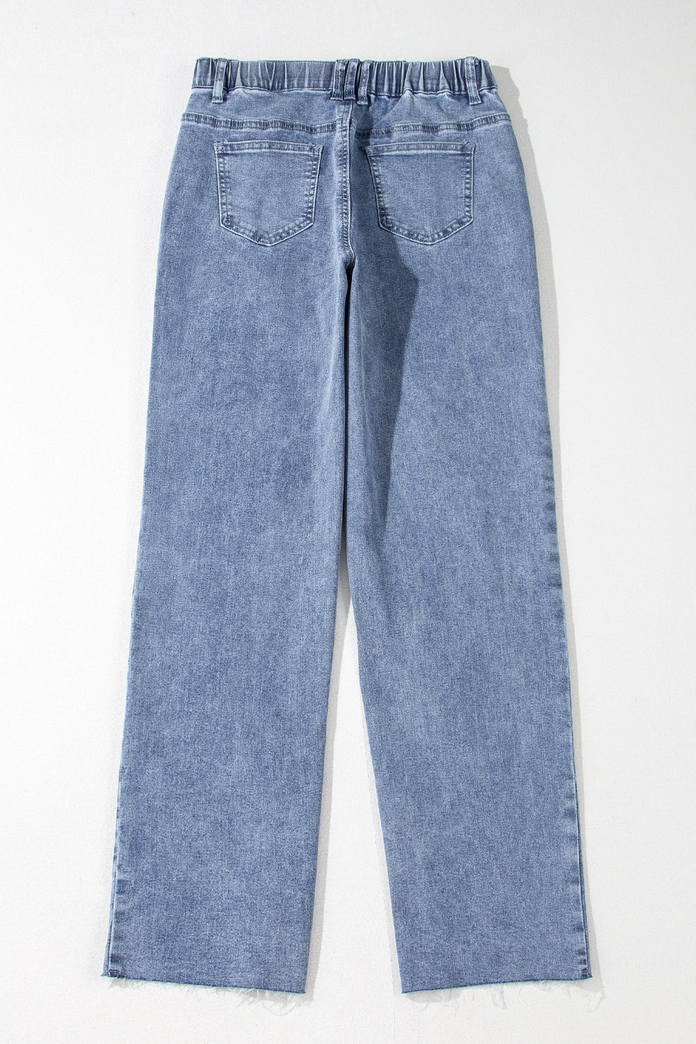 Dusk Blue Foiled Star Patchwork Straight Leg Loose Jeans Jeans JT's Designer Fashion