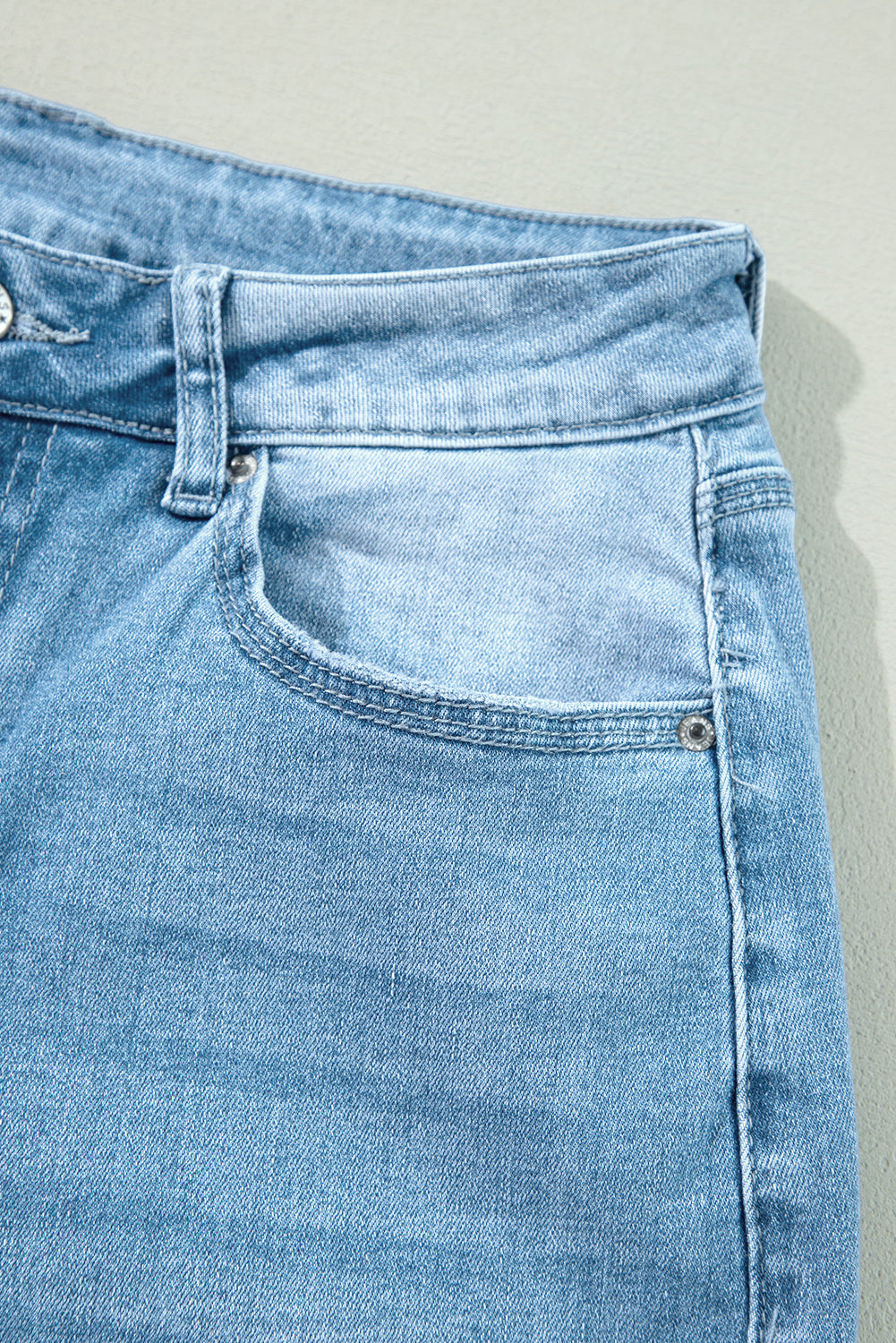 Myosotis High Rise Shift Slit Leg Straight Jeans Jeans JT's Designer Fashion