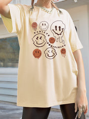 Graphic Round Neck Half Sleeve T-Shirt T-Shirts JT's Designer Fashion
