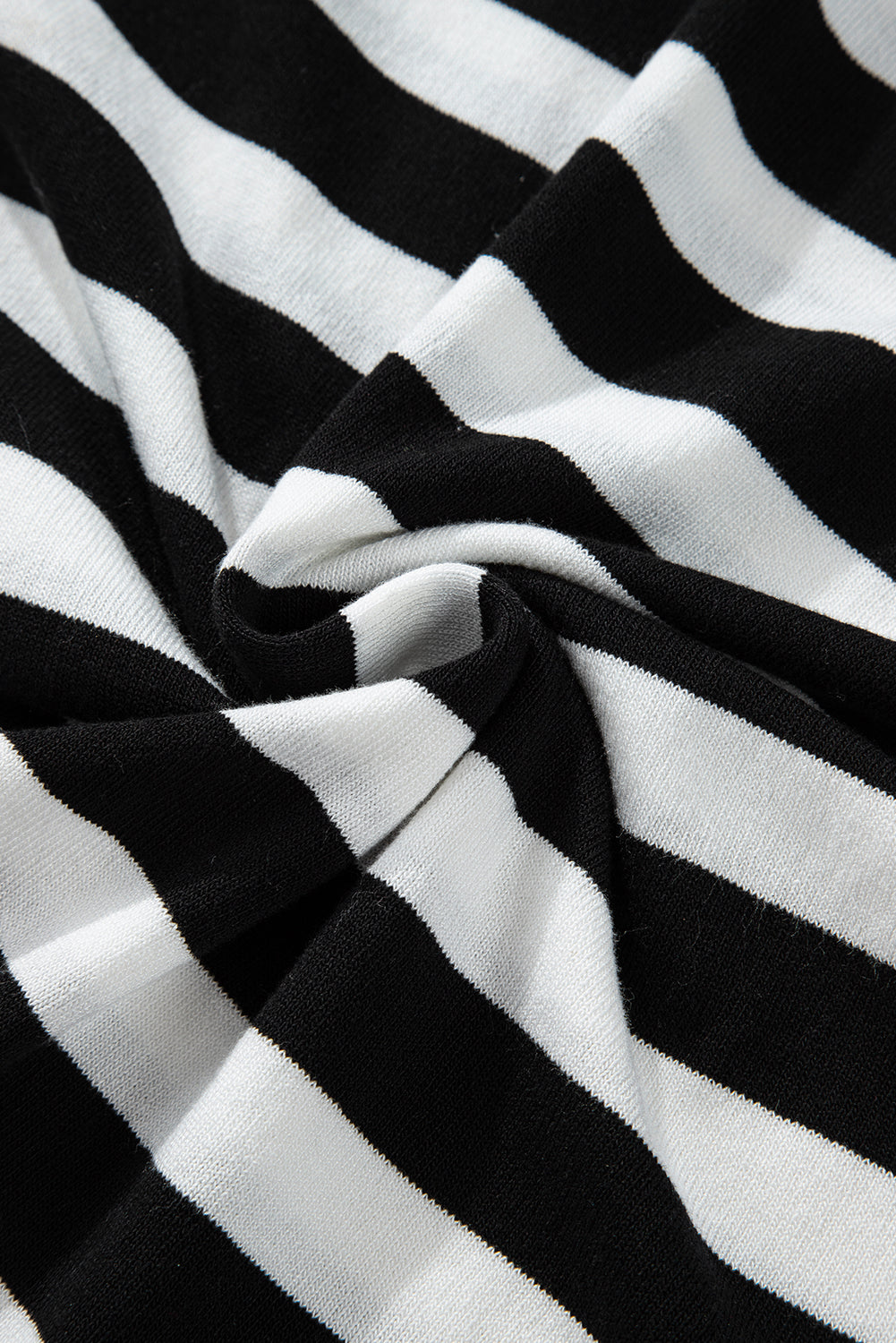 Black Stripe Slim Fit High Neck Knit Sweater Sweaters JT's Designer Fashion