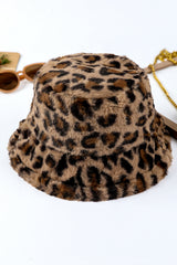 Thai Curry Leopard Plush Wide Brim Winter Fishman Hat Hats & Caps JT's Designer Fashion