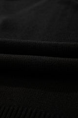Black Open Knit Drop Shoulder Sweater Cardigan Cardigans JT's Designer Fashion