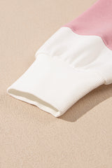 Beige Colorblock Patchwork Drop Shoulder Crewneck Sweatshirt Sweatshirts & Hoodies JT's Designer Fashion