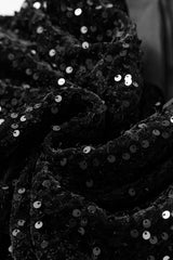 Black Sequin Long Sleeve Knot Cutout Back Mini Dress Mini Dresses JT's Designer Fashion