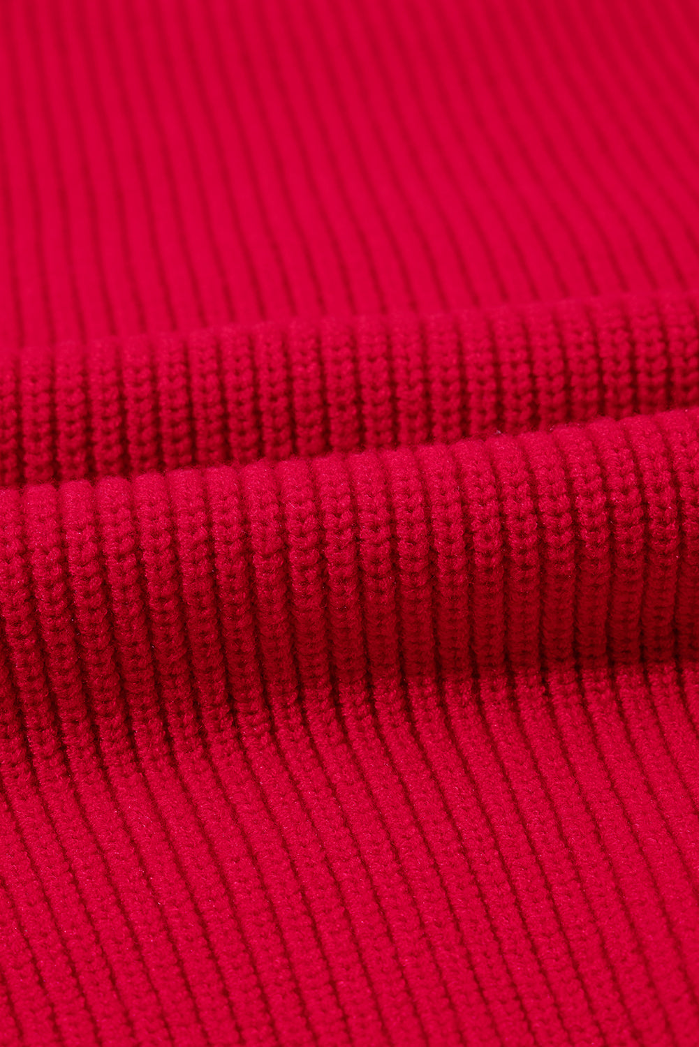 Racing Red Sparkle All The Way Tinsel Crew Neck Plus Size Sweater Plus Size Sweaters & Cardigans JT's Designer Fashion