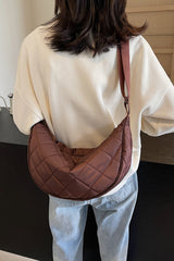 Plaid Quilted Adjustable Strap Crossbody Bag Shoulder Bags JT's Designer Fashion