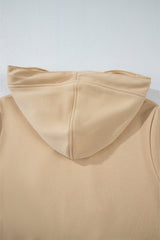 Parchment Zipped Pocket Cozy Drawstring Hoodie Sweatshirts & Hoodies JT's Designer Fashion