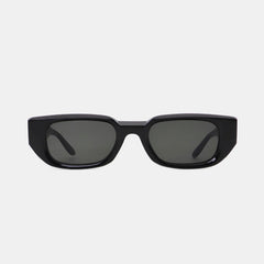 Polycarbonate Frame Rectangle Sunglasses Black One Size JT's Designer Fashion
