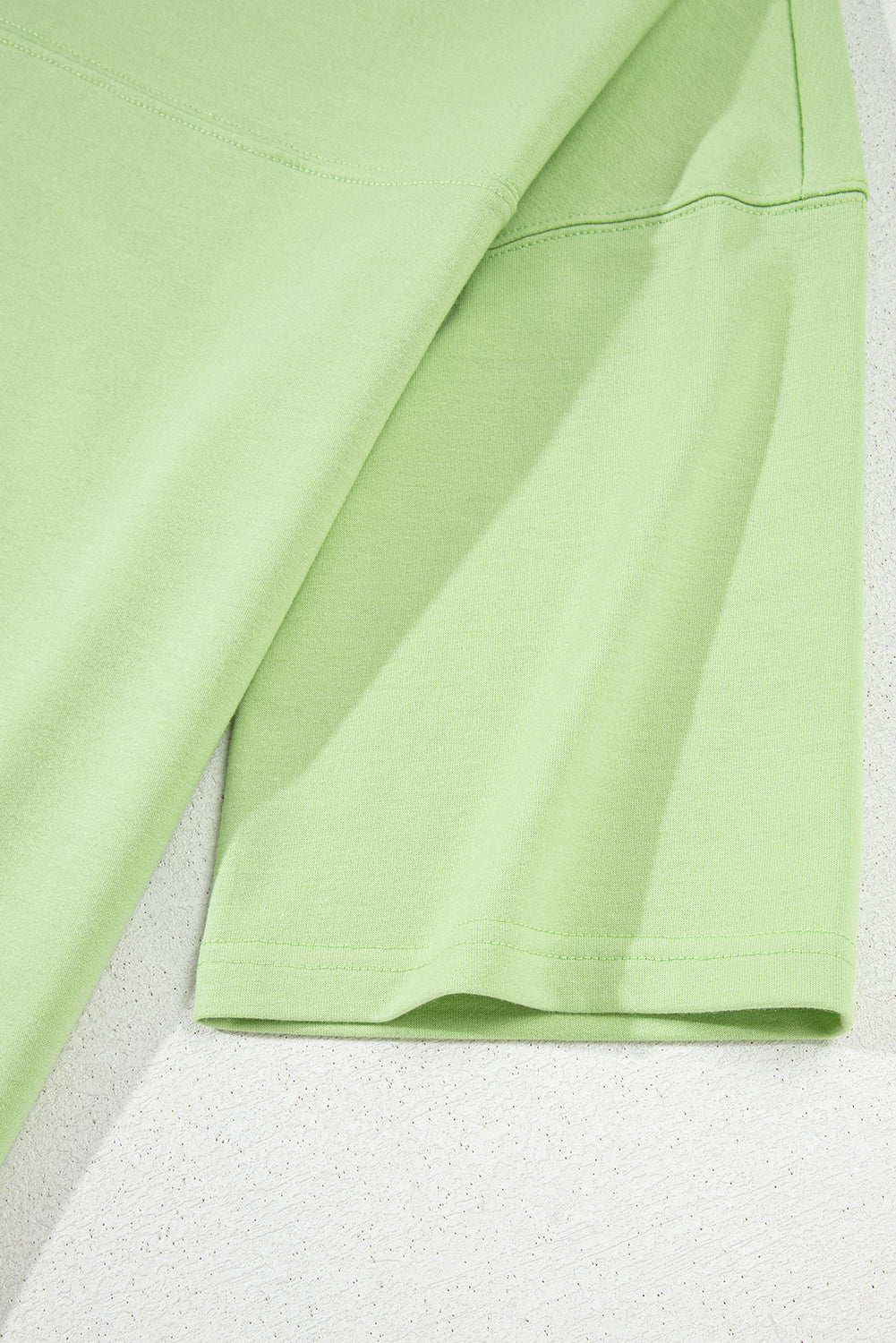 Meadow Mist Green Solid Loose V Neck Half Sleeve Tee and Shorts Short Sets JT's Designer Fashion