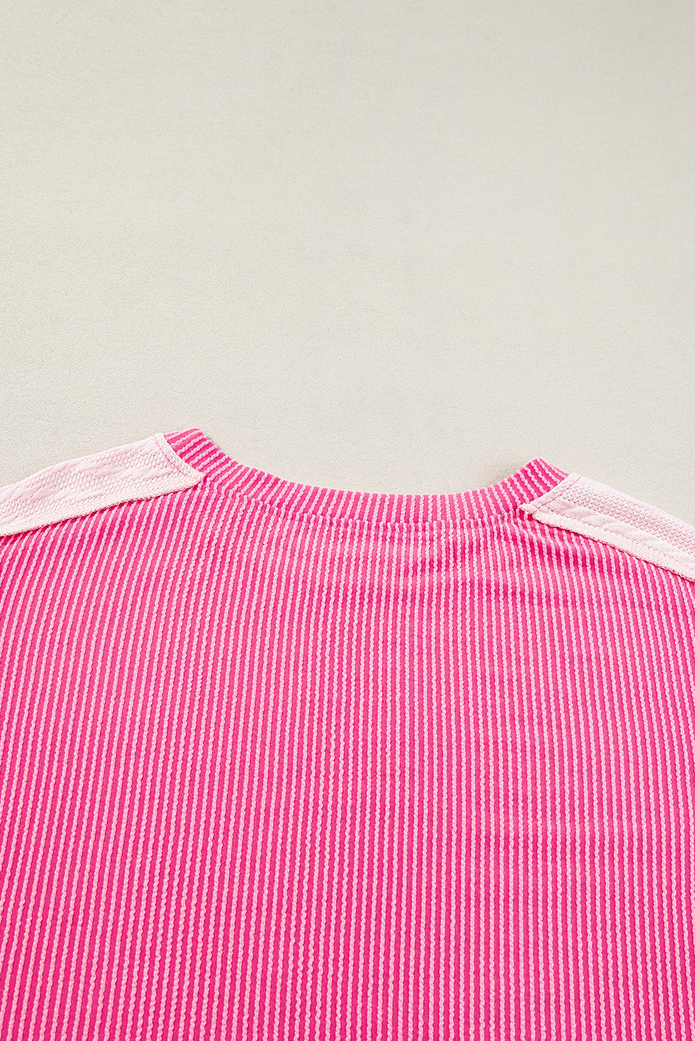 Bonbon Cable Knit Colorblock Exposed Seam Sweatshirt Sweatshirts & Hoodies JT's Designer Fashion