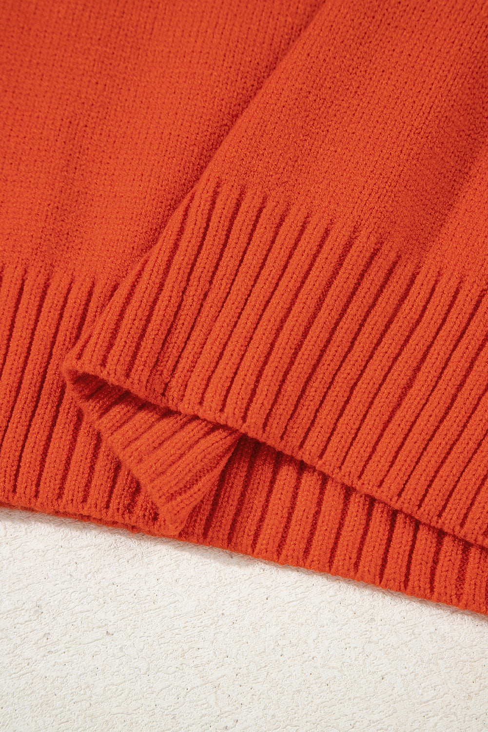 Flamingo Collared V Neck Ribbed Edge Sexy Elegant Sweater Sweaters JT's Designer Fashion
