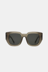 Polycarbonate Frame Rectangle Sunglasses Taupe One Size JT's Designer Fashion
