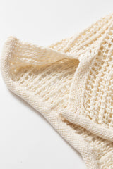 Parchment Hollow Out Knit Star Pattern Accent Plus Size Jumper Plus Size Sweaters & Cardigans JT's Designer Fashion