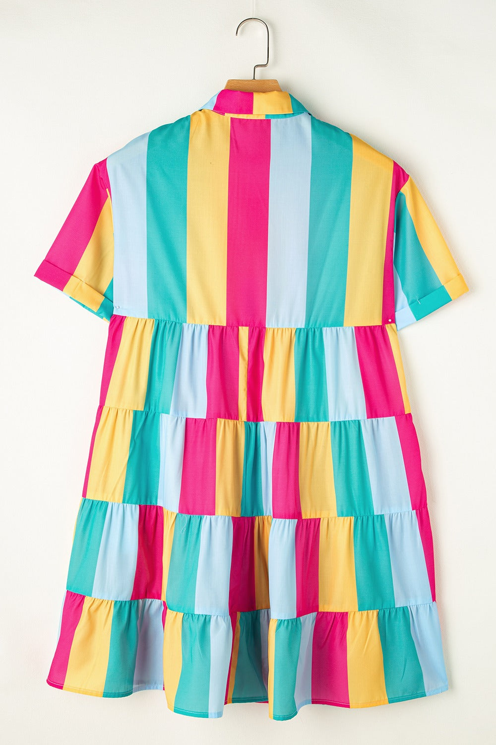 Color Block Half Sleeve Mini Dress Mini Dresses JT's Designer Fashion