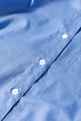 Blue Boyfriend Chest Pocket Tunic Shirt Blouses & Shirts JT's Designer Fashion