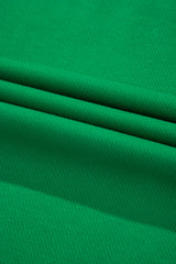 Bright Green Two Tone Contrast Textured Crewneck Tee and Shorts Set Short Sets JT's Designer Fashion