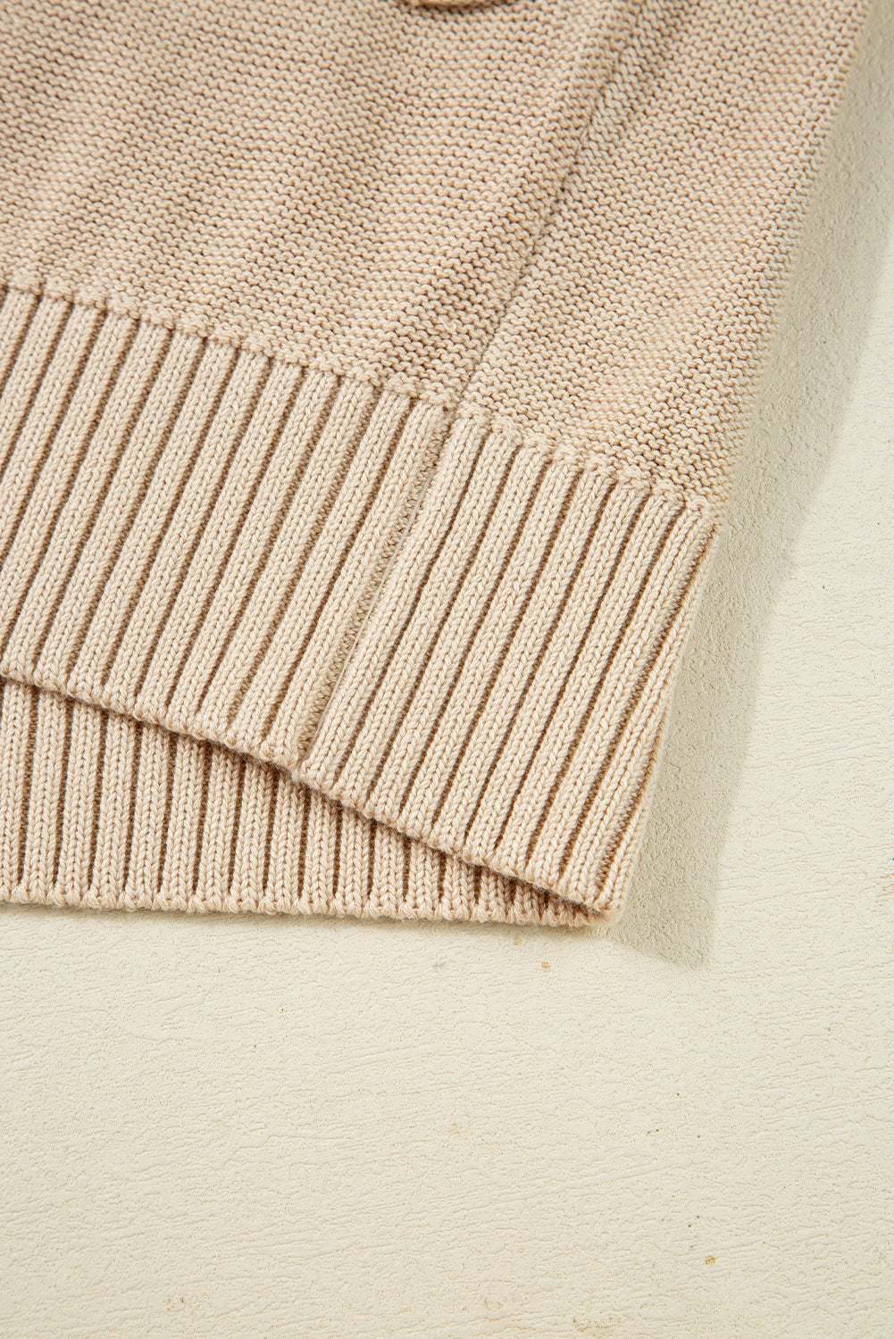 Parchment Cable Knit Braided Tie Sleeve Plus Size Open Cardigan Plus Size Sweaters & Cardigans JT's Designer Fashion